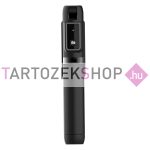   Mini bluetooth szelfi bot és tripod levehető távirányítóval P40 - fekete