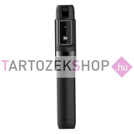 Mini bluetooth szelfi bot és tripod levehető távirányítóval P40 - fekete