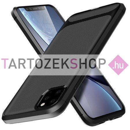 Carbon Protect tok - Xiaomi Redmi Note 9 Pro - fekete