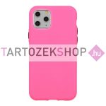 Solid szilikon tok - iPhone 11 - halvány pink