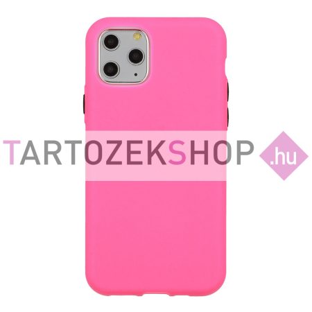 Solid szilikon tok - iPhone 11 - halvány pink