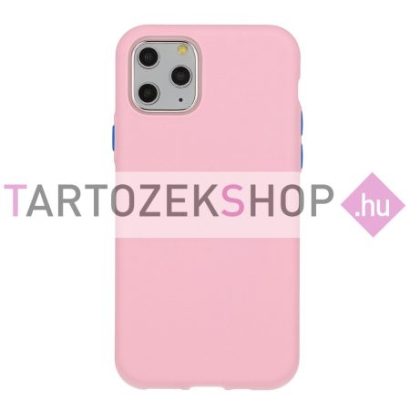 Solid szilikon tok - Xiaomi Mi 10T 5G - Mi 10T Pro 5G - halvány pink