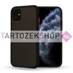   Vennus Color Button Bumper tok - Xiaomi Mi 10T 5G - Mi 10T Pro 5G - fekete