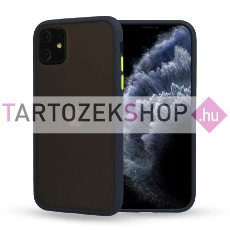 Vennus Color Button Bumper tok - Xiaomi Mi 10T 5G - Mi 10T Pro 5G - tengerészkék