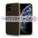   Vennus Color Button Bumper tok - Xiaomi Mi 10T 5G - Mi 10T Pro 5G - olajzöld