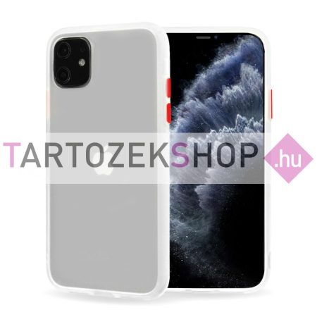 Vennus Color Button Bumper tok - Xiaomi Mi 10T 5G - Mi 10T Pro 5G - átlátszó