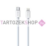   Devia Smart adatkábel Type-C és Lightning csatlakozóval - 3A 20W - fehér