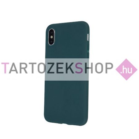 Matt TPU szilikon tok - Xiaomi Mi 11 Lite - sötétzöld