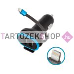   Forever autós töltő Lightning kábellel -3A, 2*USB CC-02