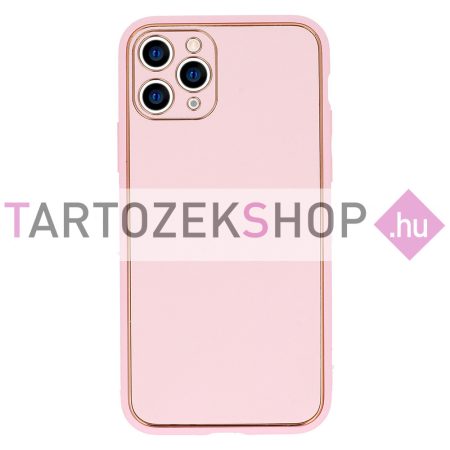 TEL PROTECT Luxury tok - Samsung A03s - halvány pink