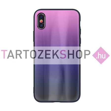 Aurora Glass tok - Xiaomi Redmi Note 10 Pro - pink-fekete