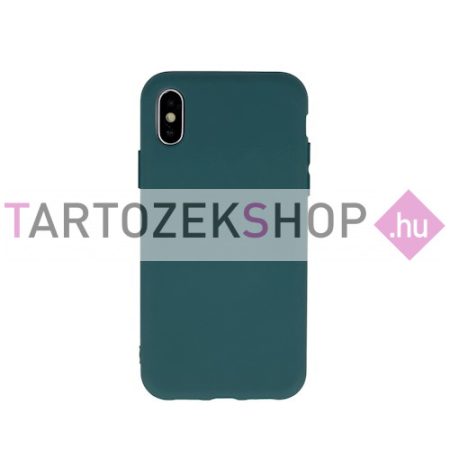 Matt TPU szilikon tok - Oppo Reno 5Z 5G - sötétzöld