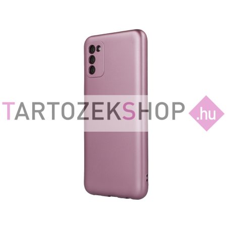 Metallic szilikon tok - Samsung A32 5G - pink