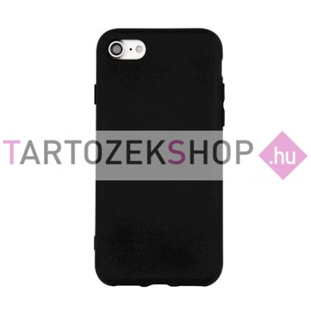 Szilikon tok - iPhone 14 - fekete