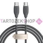   Baseus Jelly kábel USB és Type-C csatlakozóval, 1,2m, 100W - fekete