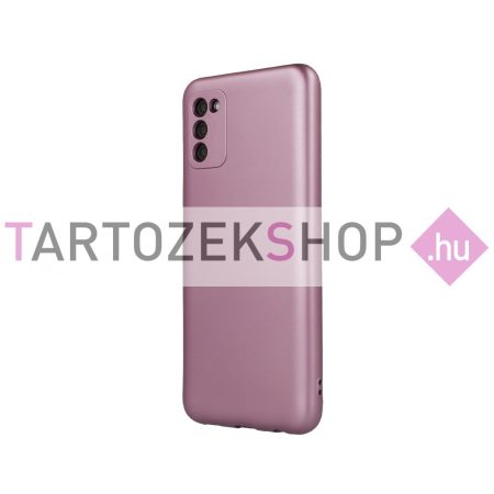 Metallic szilikon tok - Samsung A53 5G - pink