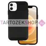 Vennus Carbon Elite szilikon tok - iPhone 13 Mini - fekete