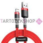   Baseus kábel USB és Ligtning csatlakozókkal - 1,5A, 2m, - piros