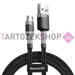   Baseus kábel USB és Micros USB csatlakozókkal, 1,5A, 2m - fekete-szürke