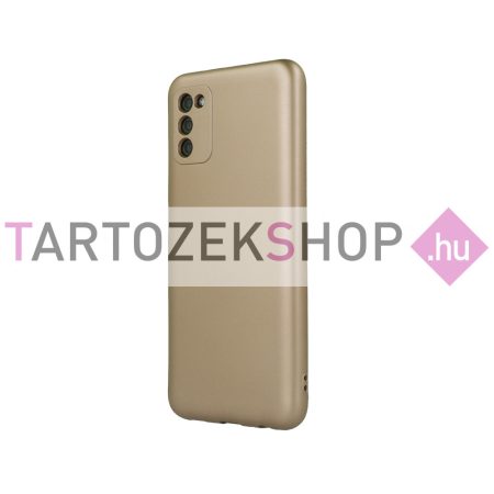 Metallic szilikon tok - Samsung A13 4G - arany