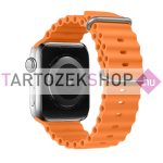   Apple Watch szilikon loop alpesi szíj 42/44/45/49 mm - narancs