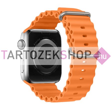 Apple Watch szilikon loop alpesi szíj 42/44/45/49 mm - narancs