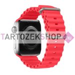   Apple Watch szilikon loop alpesi szíj 42/44/45/49 mm - piros