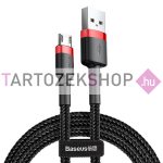   Baseus kábel USB és Micro USB csatlakozókkal, 2,4A, 1m - fekete-piros