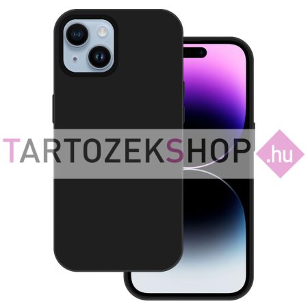 Tel Protect Premium szilikon tok - iPhone 15 - fekete