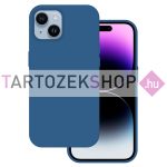   Tel Protect Premium szilikon tok - iPhone 15 Pro - tengerészkék