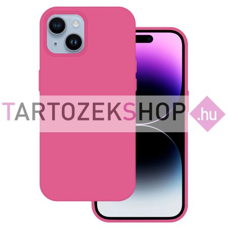 Tel Protect Premium szilikon tok - iPhone 15 - fukszia