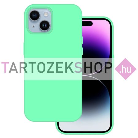 Tel Protect Premium szilikon tok - iPhone 15 Pro Max - menta