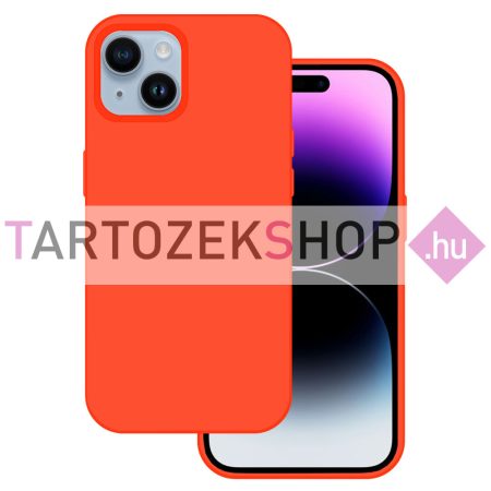 Tel Protect Premium szilikon tok - iPhone 15 Pro - narancs