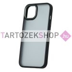 Matt TPU szilikon tok - iPhone 15 - fekete