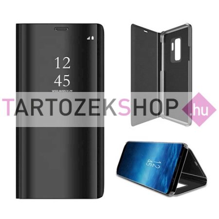 Smart Clear View flip tok - Samsung S23 FE - fekete