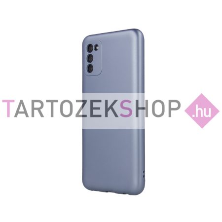 Metallic szilikon tok - Samsung A55 5G - halvány kék