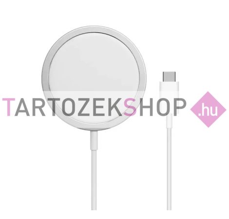 Apple A2140 MagSafe vezeték nélküli töltő 15W 1m fehér (MHXH3ZM/A)