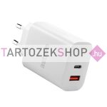   Astrum Pro Dual PD65 hálózati töltő 1X USB + 1X Type-C, 65W, PD, fehér