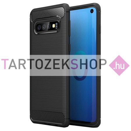 Carbon szilikon tok - iPhone 16e - fekete