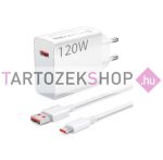   Bliszteres Xiaomi MDY-14-EE HyperCharge gyári hálózati töltőfej 6A 120W USB Type-C adatkábellel