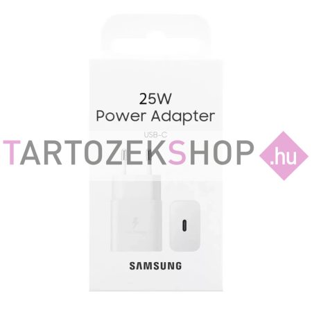 BLISZTERES Samsung EP-T2510NWEGEU gyári hálózati fehér Type-C gyorstöltő 3A 25W
