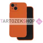 Szilikon tok - iPhone 17 Pro - narancs
