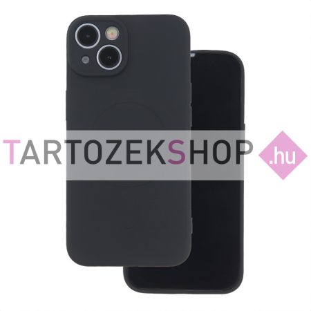 Simple Color MagSafe szilikon tok - iPhone 17 - fekete