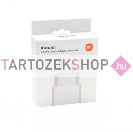 Bliszteres Xiaomi BHR7757EU MDY-11-EP gyári hálózati fehér USB-A gyors töltőfej 3A 22.5W