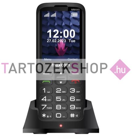 Maxcom MM445 4G Dual SIM mobiltelefon, kártyafüggetlen, extra nagy gombokkal, dokkolóval Maxcom MM445 4G Dual SIM mobiltelefon, kártyafüggetlen, extra nagy gombokkal, dokkolóval