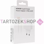   Bliszteres Honor SuperCharge HN-200330E00 USB-A fehér gyári töltőfej 66W 6A, Type-C adatkábellel