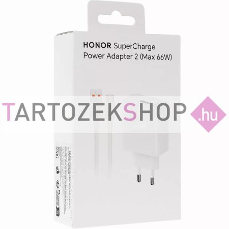 Bliszteres Honor SuperCharge HN-200330E00 USB-A fehér gyári töltőfej 66W 6A, Type-C adatkábellel Bliszteres Honor SuperCharge HN-200330E00 USB-A fehér gyári töltőfej 66W 6A, Type-C adatkábellel